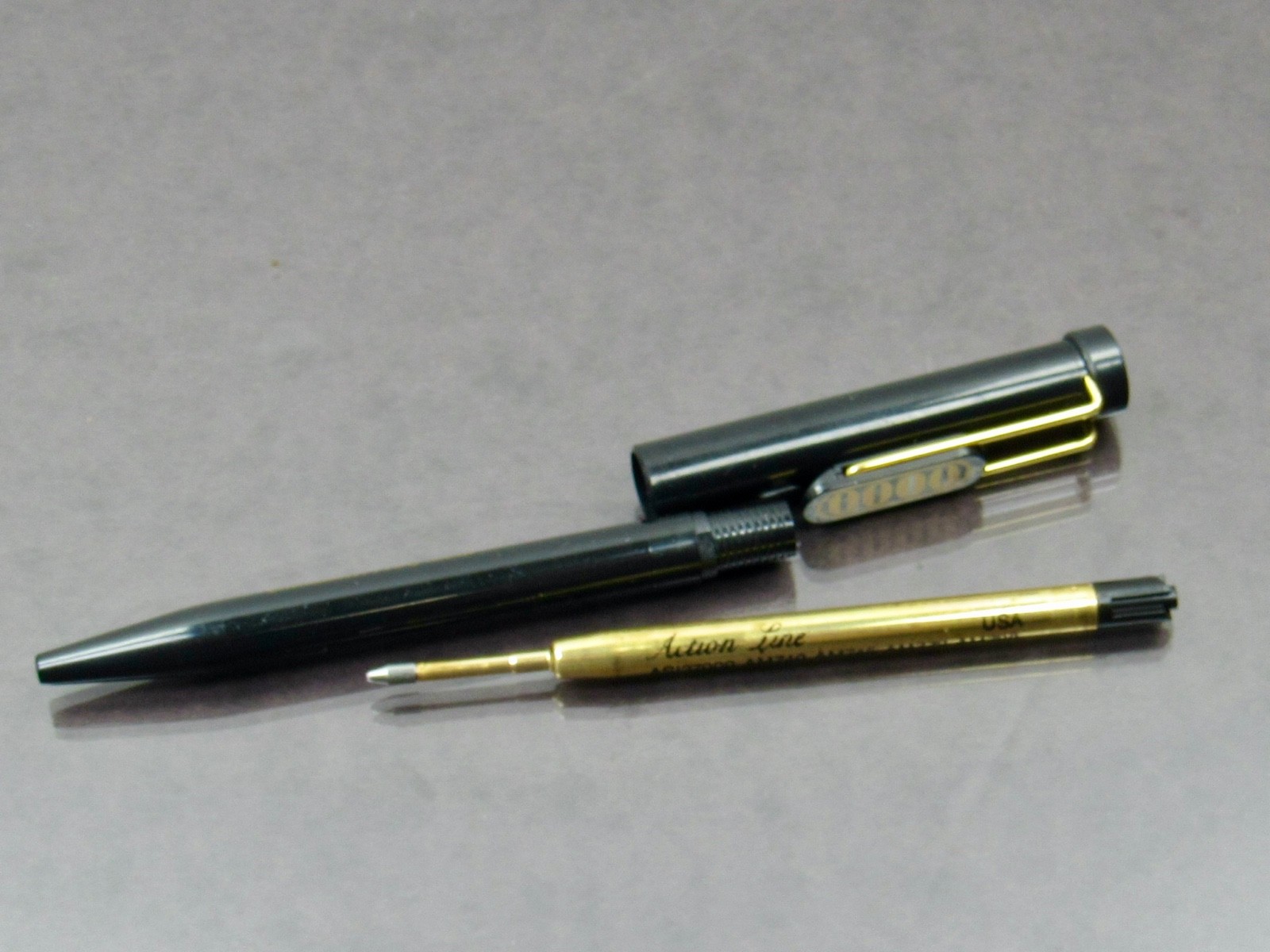 Black & Gold Dilacor PEN in Box Drug Rep Pharmaceutical Promo Advertising Rare