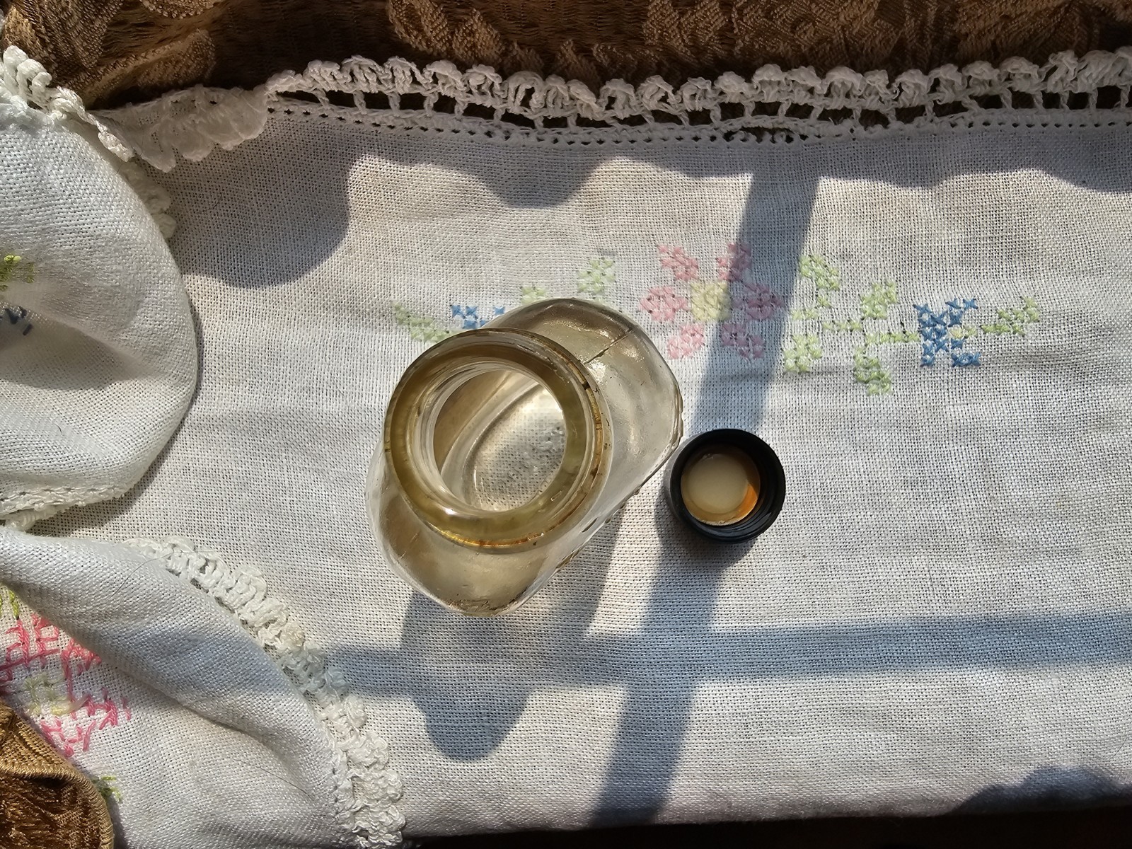CLEAR GLASS Apothecary RX Medical ARGENTA Drug Jar Bottle NLR, AR 1968 Vintage✨️