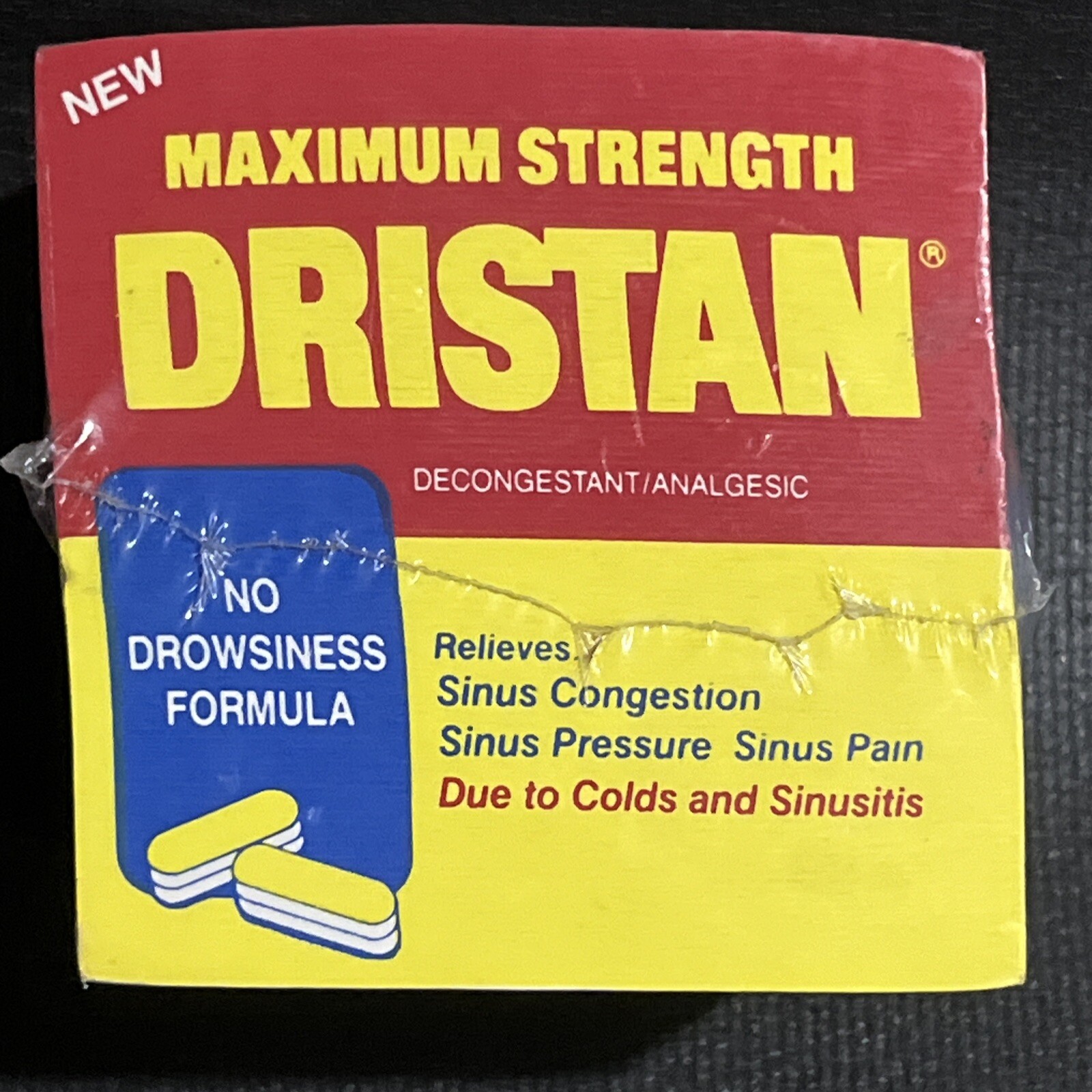 Sticky Note Pad Dristan Decongestant Analgesic Pharmaceutical Drug Rep Promo NEW