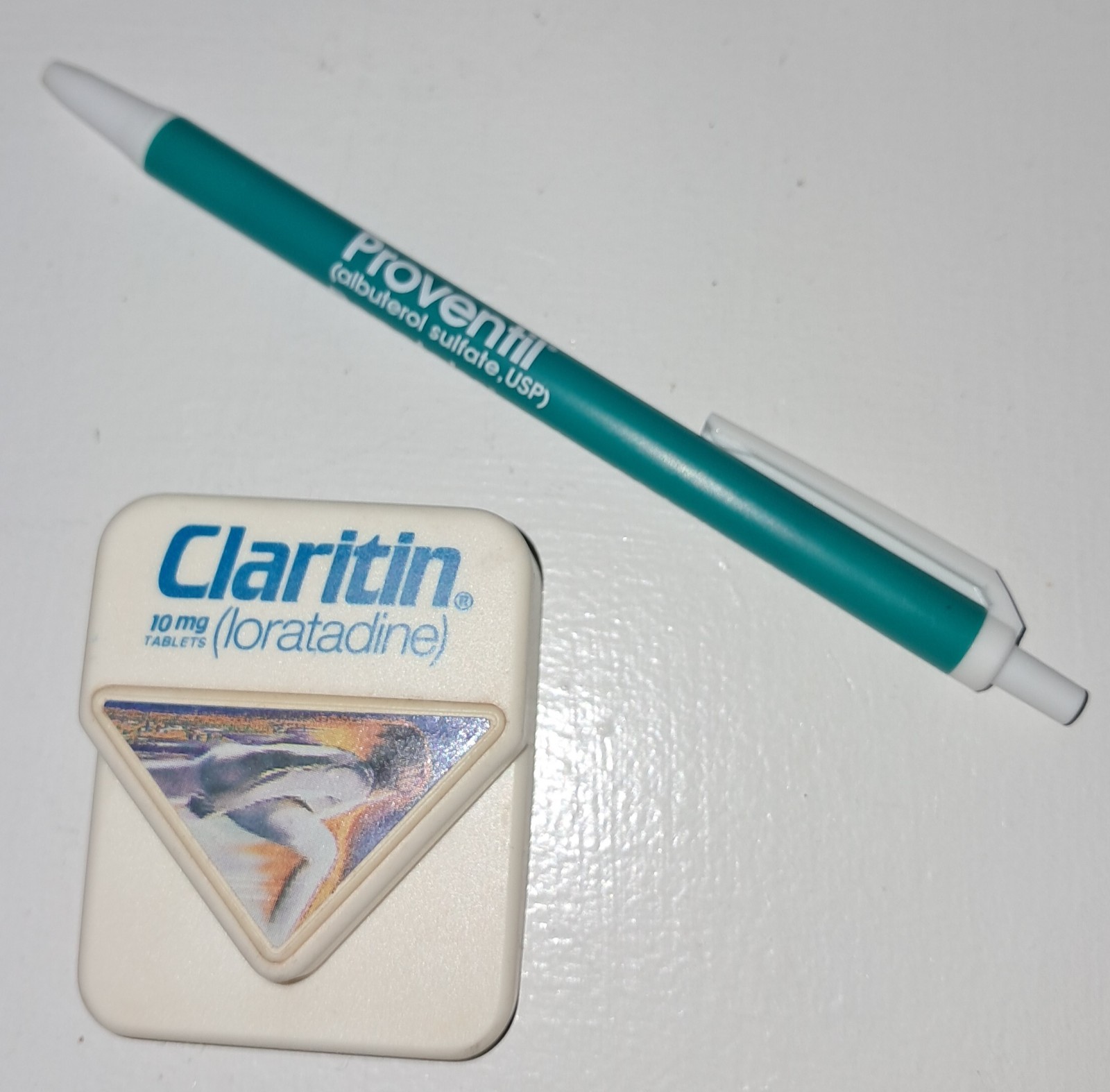 Claritin Proventil Pharmaceutical Drug Rep Promo Pen Magnet Vintage Retro Lot