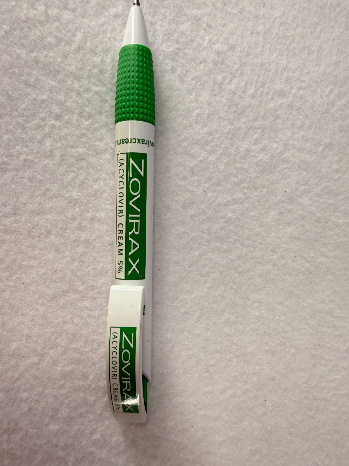 ZOVIRAX Drug Rep Advertising Pen Pharmaceuticals Collectable Rx Pharma Write Ink