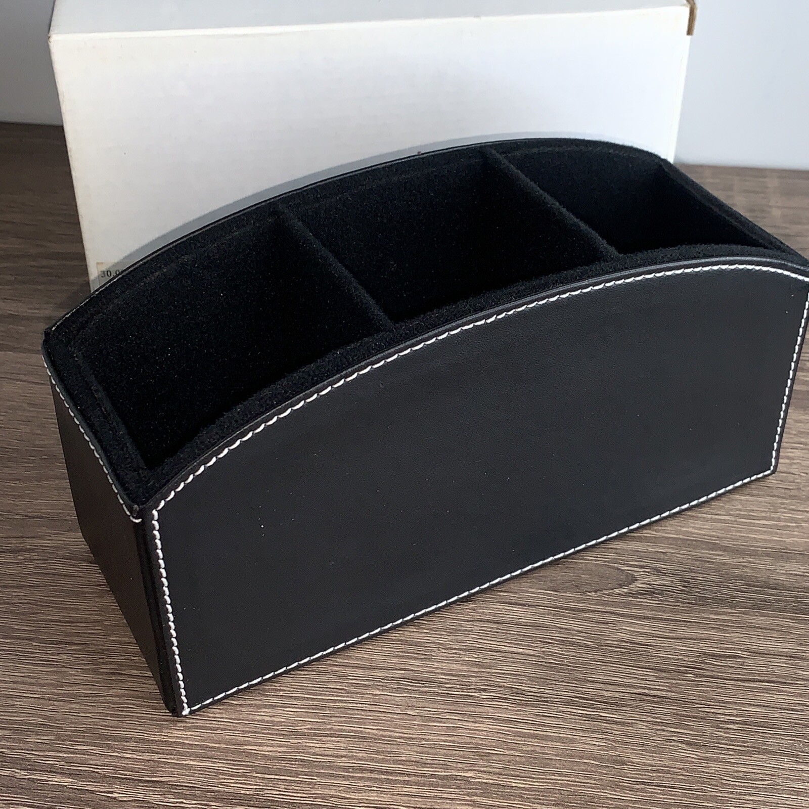 DRUG REP PHARMACEUTICAL ELI LILLY Vintage Leather Desk Caddy For Office NEW