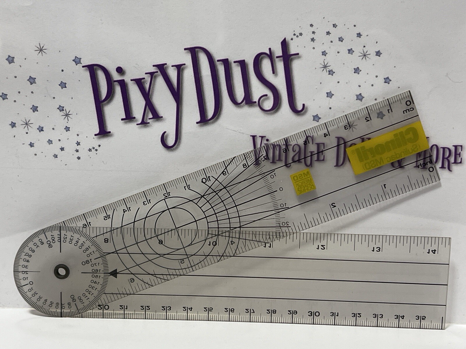 Merck Sharp Dohme CLINORIL Goniometer Angle Ruler Pharmaceutical Promo (MD17)