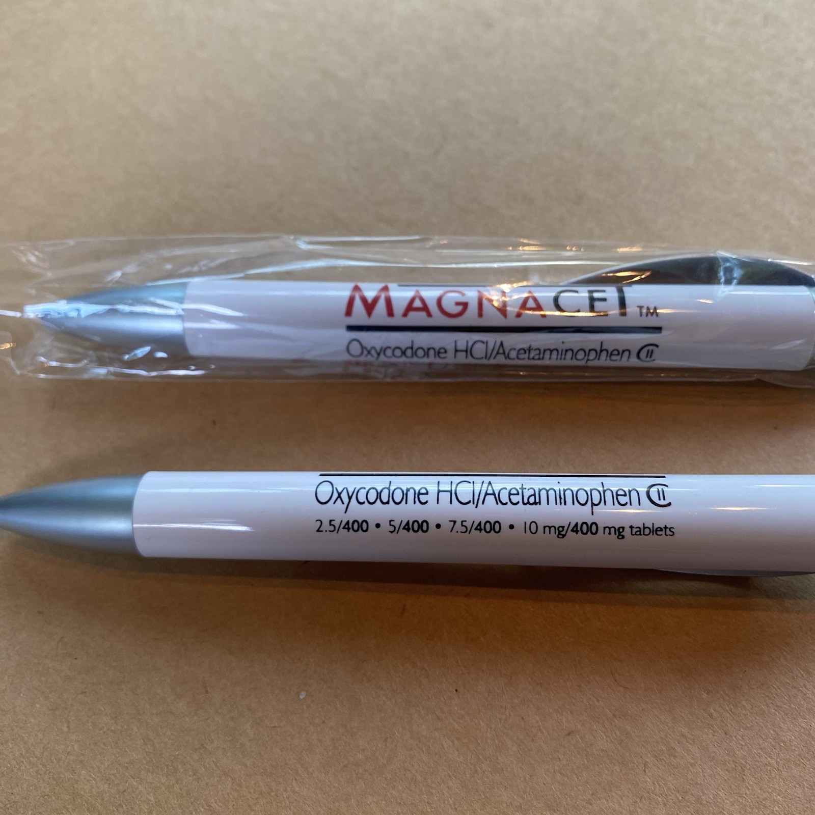 NEW Drug Rep Pens Oxycodone Magnacet Pharma Sealed Narcotic Opioid Roxicet Tylox