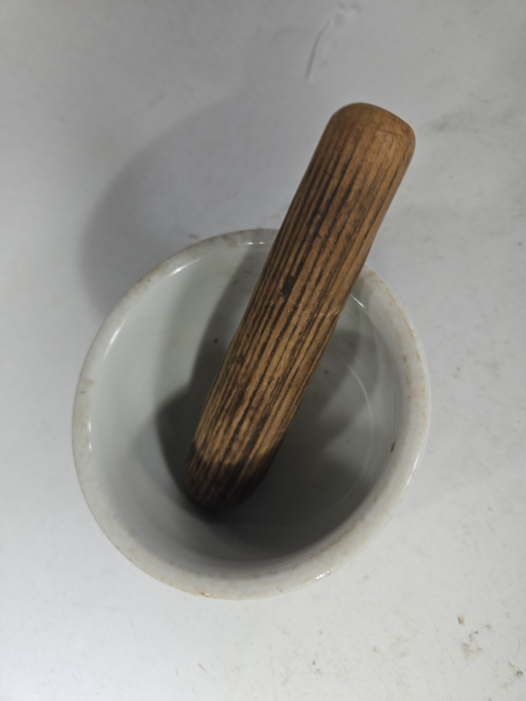 Vintage Antique Pharmacy Apothecary Druggist Mortar & Pestle primitive FREE SHIP
