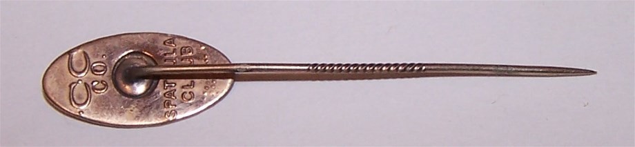 1909-10 Pharmacist Stick Pin Chichester Chemical Company Spatula Club