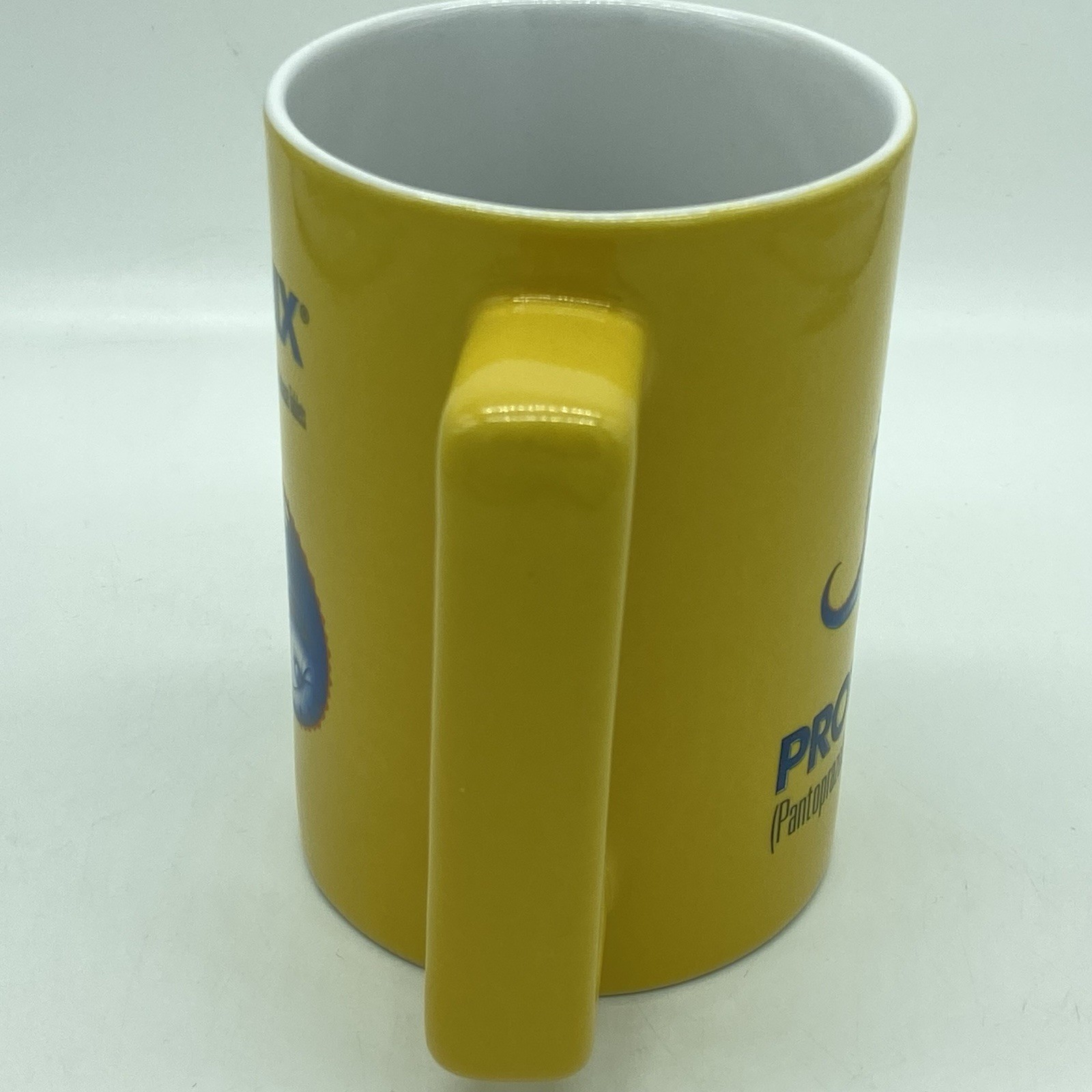 Protonix Pharmaceutical Promotional IV Medication Ceramic Yellow Coffee Mug