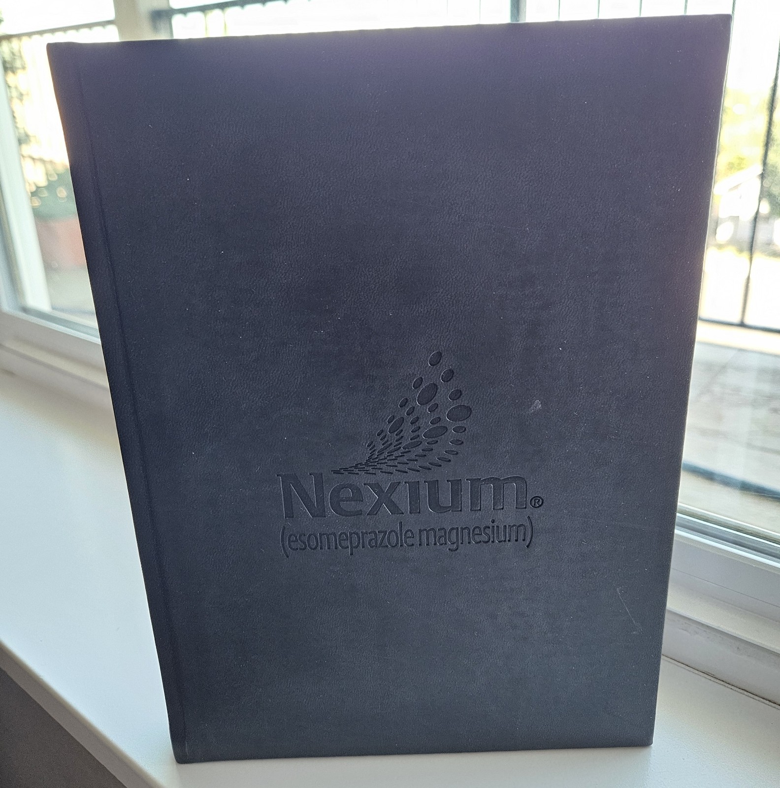 Nexium Promotional 7″x9″ Black Faux Leather Journal – Pharmaceutical Drug Rep