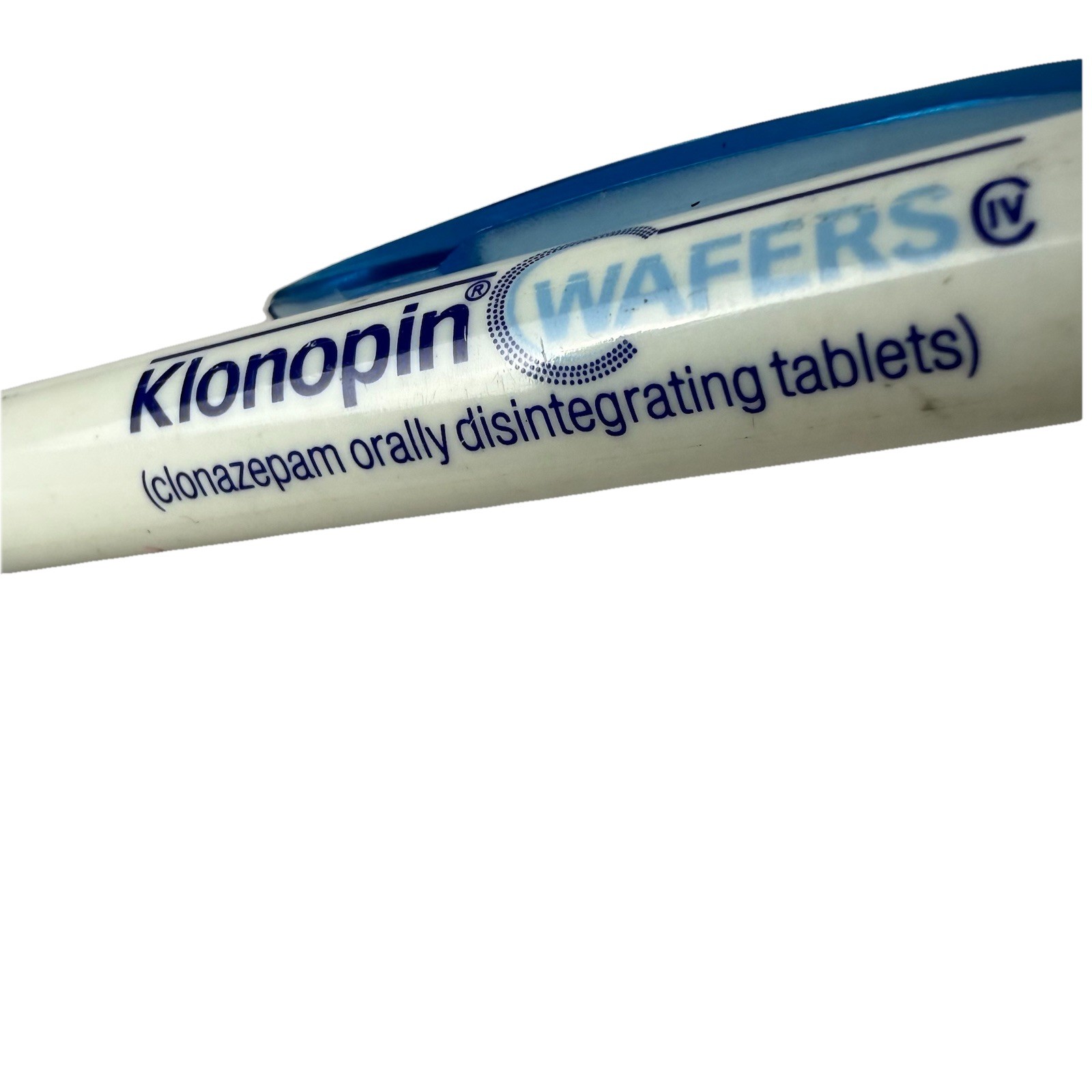 Pharmaceutical Drug Rep Pen Klonopin Clonazepam Wafers Blue & White Click