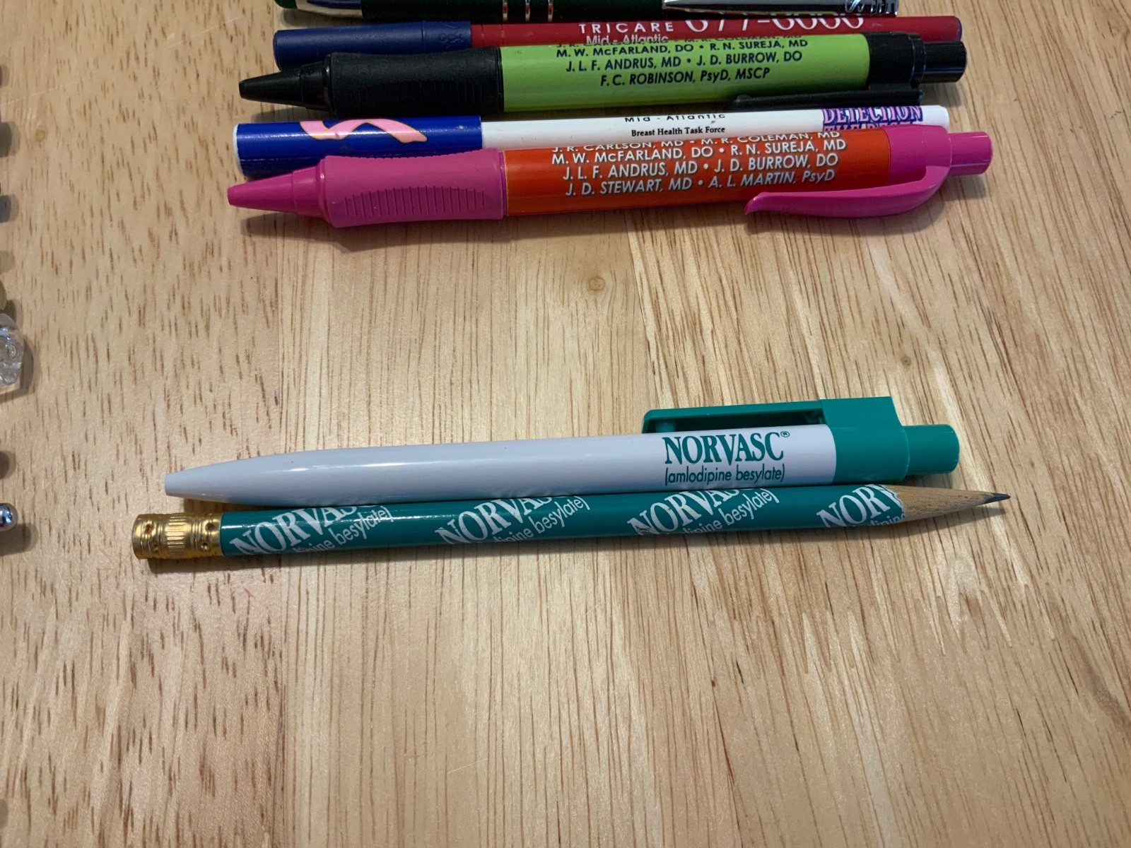 24 Pharmaceutical Drug Rep Pens Pencil Lot Promo Medical Advertising Metal Bonus