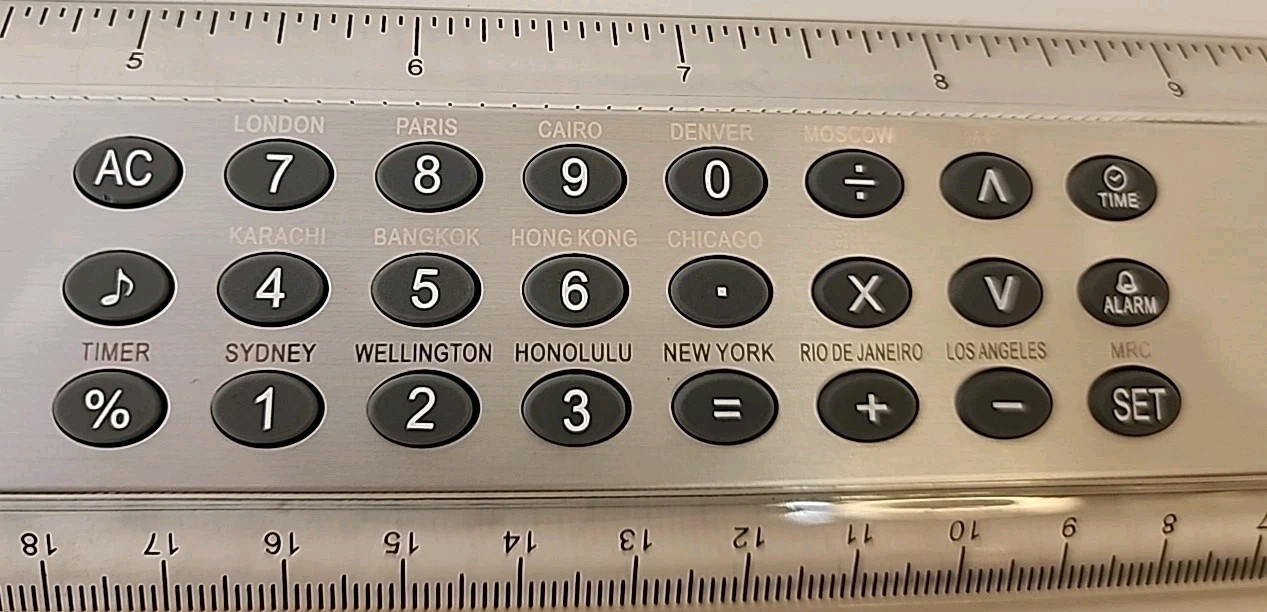 Zocor 12-in Ruler With Calculator Drug Rep Pharmaceutical Ad Promo RARE