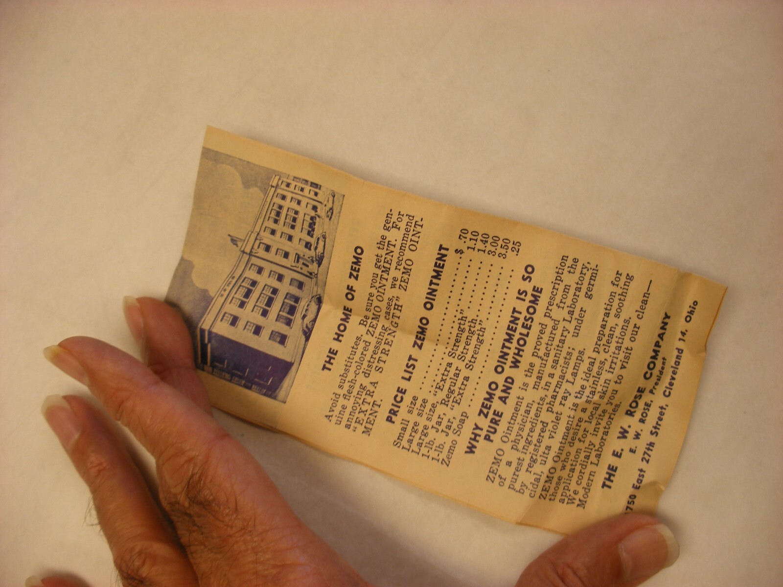 Vintage Medical Remedy Pharmacy Quack Cure – Zemo Ointment – Empty