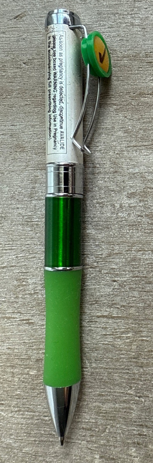 Rare Avalide Heavy Metal Pharmaceutical Drug Rep Pen Medical Pharmacy Twist Pen