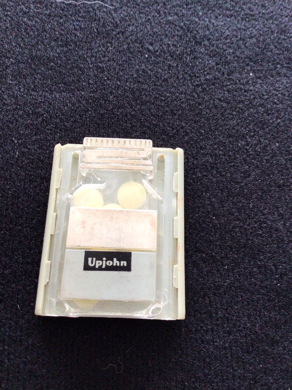 Rare Vintage Upjohn Pharmaceuticals Sample Pill Dispenser