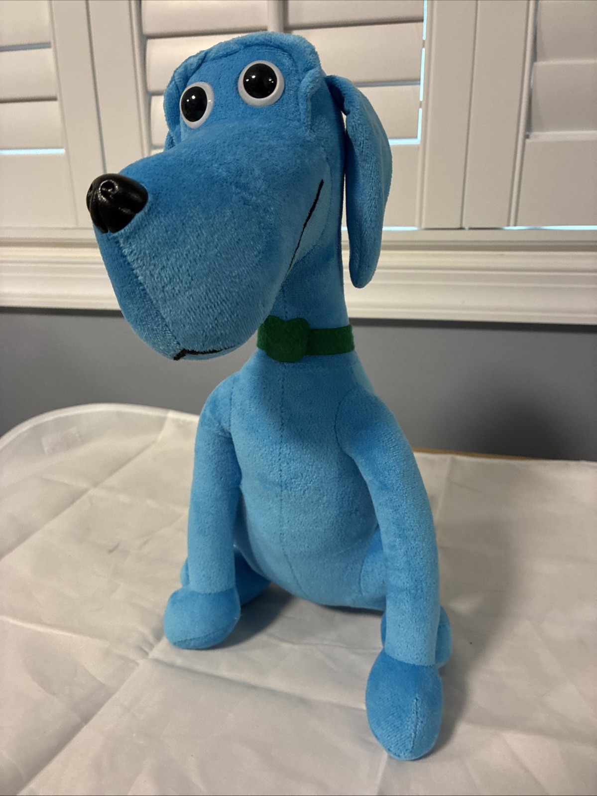 Rare Interceptor Plus Blue Plush Advertising Dog 14” Drug Rep Pharmaceutical