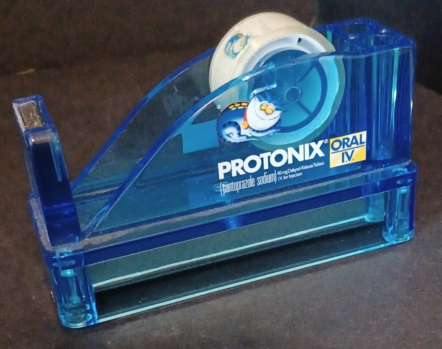 PROTONIX Oral I.V. Tape Dispenser Pharmacy Blue Drug Rep Doctor