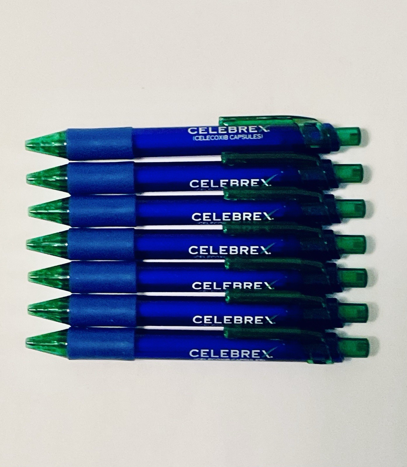 CELEBREX PHARMACEUTICAL REP PENS 5” RETRACTABLE PURPLE GRIPS LOT OF 7