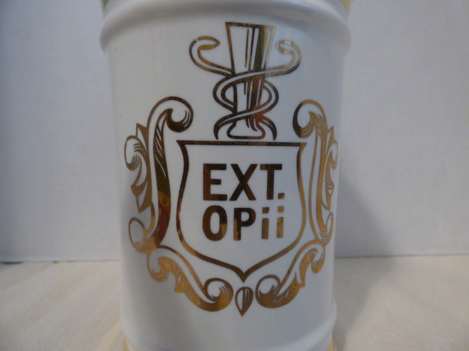 Owens Illinois EXT OPii (Opium Extract) Apothecary Jar