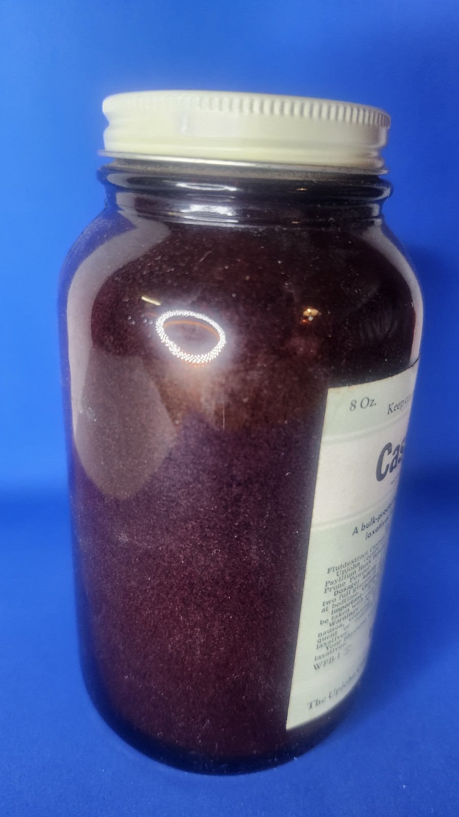 Vintage Upjohn Casyllium syrup, 8oz, over 51 years old