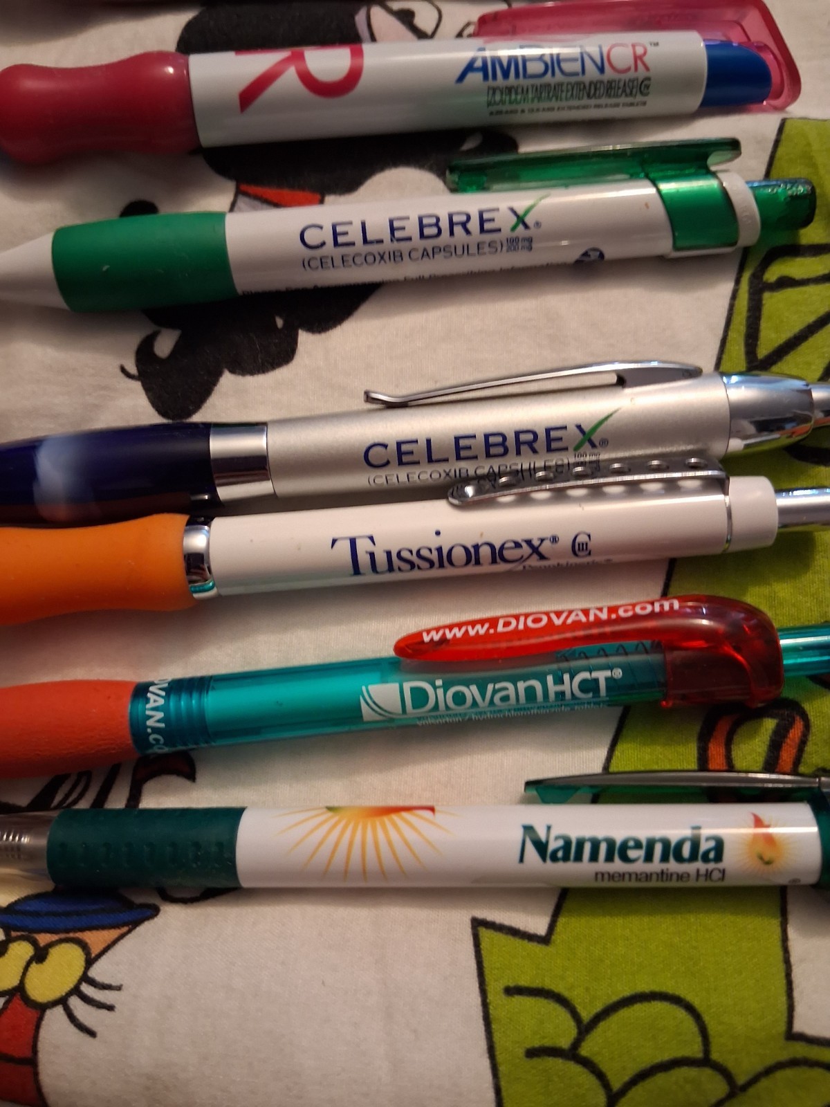Lot 17 Pharmaceutical Rep pens Celebrex Boniva Diovan AmbienCR