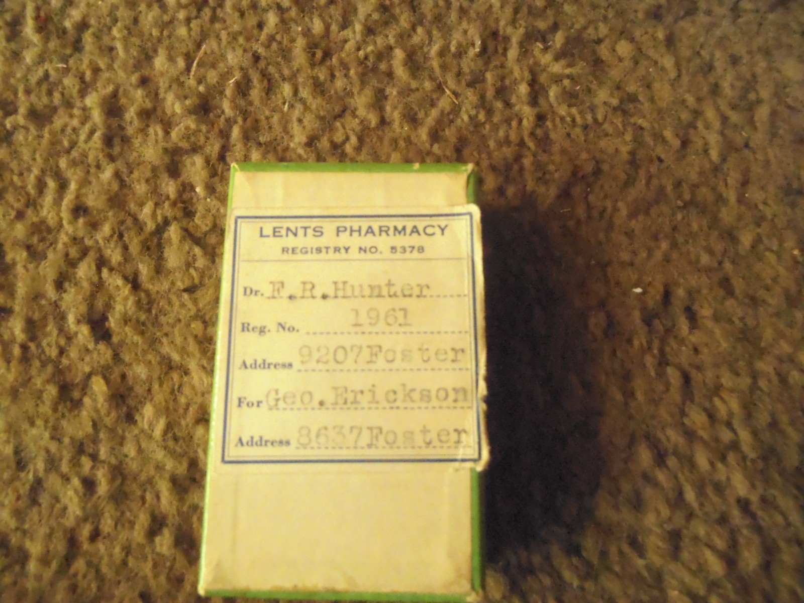3 Vintage OREGON Cardboard Prescription Pill Medicine BoxS-RX
