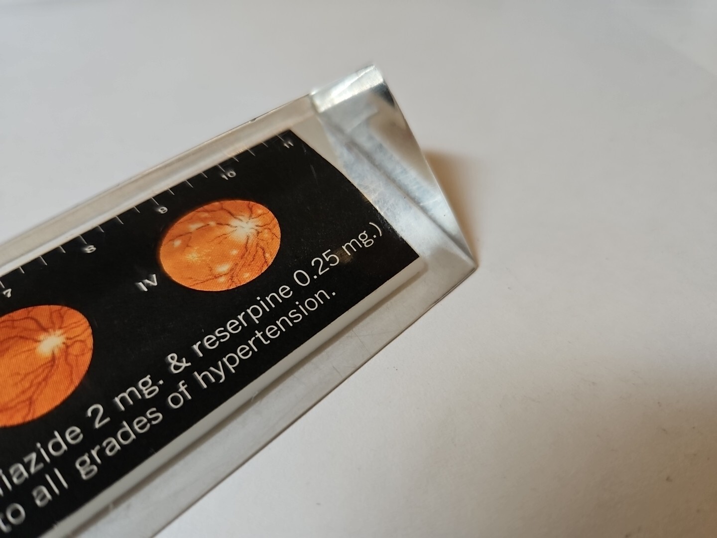 RENESE Pfizer Pharmaceutical Promo Vintage 1964 LUCITE Advertising Ruler