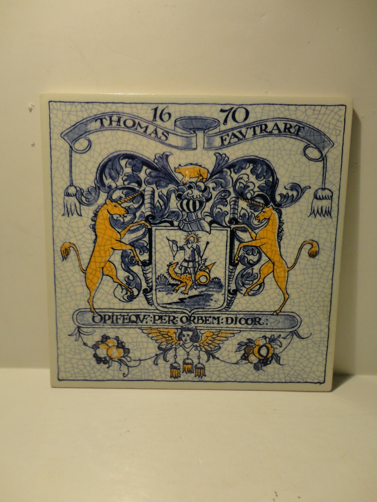 BURROUGH Pharmaceutical English Pill Tile Pharmacy Apothecary Set Delft 10 of 12