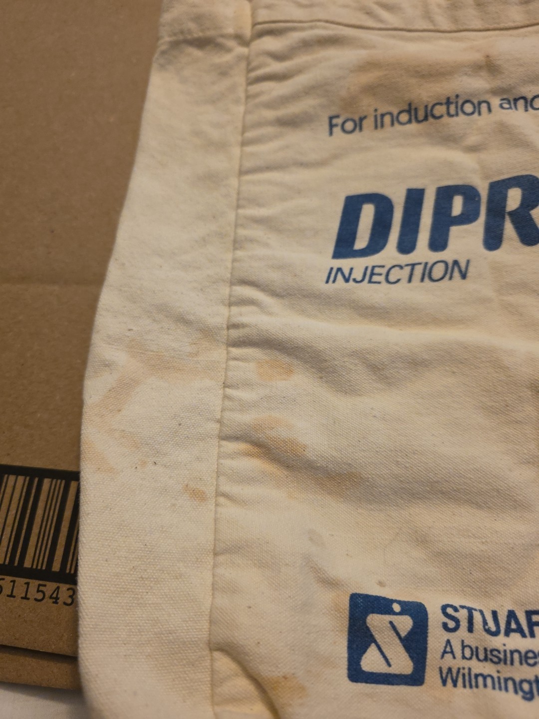 Vintage Diprivan Propofol Tote Bag Pharmaceutical Advertising See Pics! DIP #2