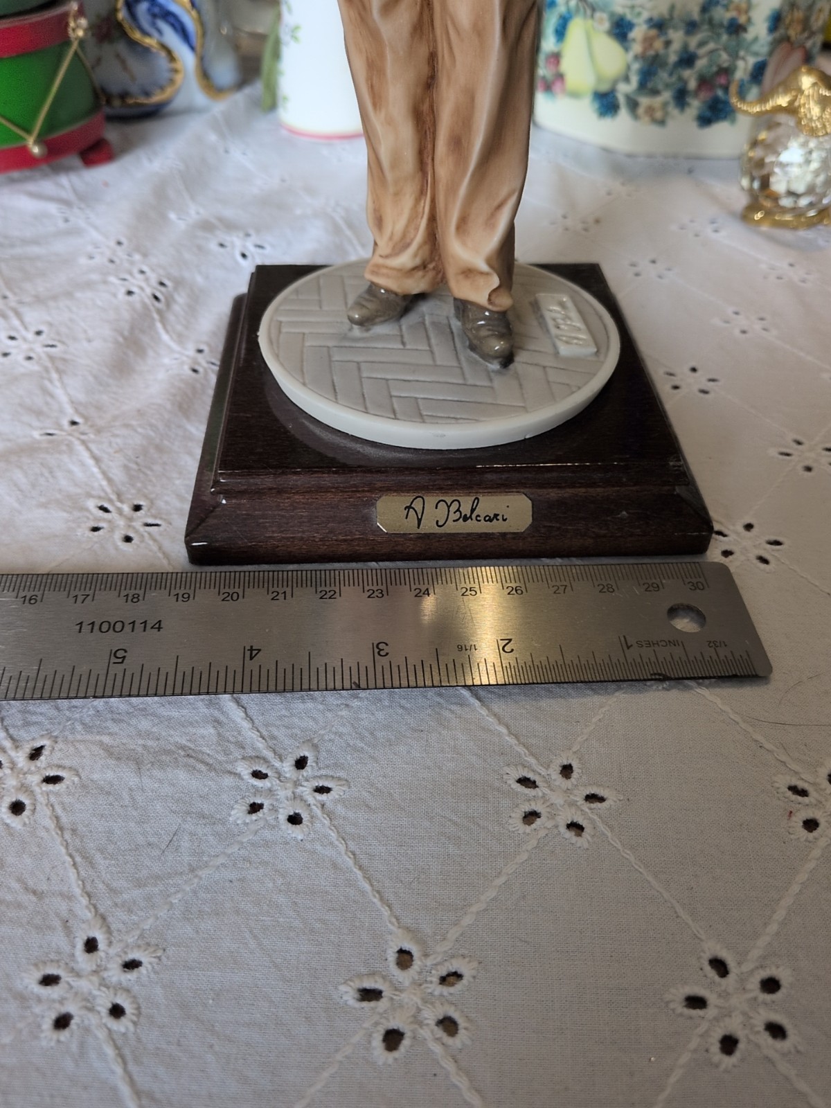 Pharmacy Figurine , statue A. Belcarl 11 Inches Made In Italy