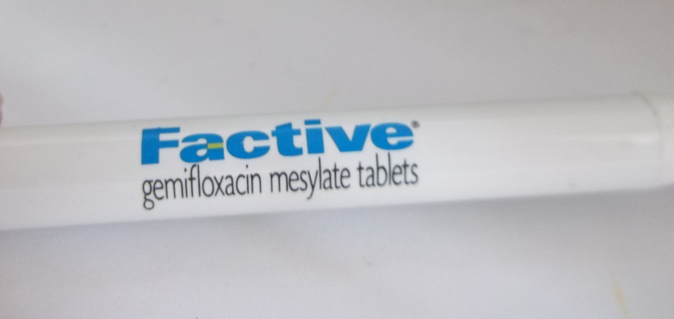 FACTIVE Promotional Pen Plastic Medium Weight Pharma Advertising Rubberized Grip