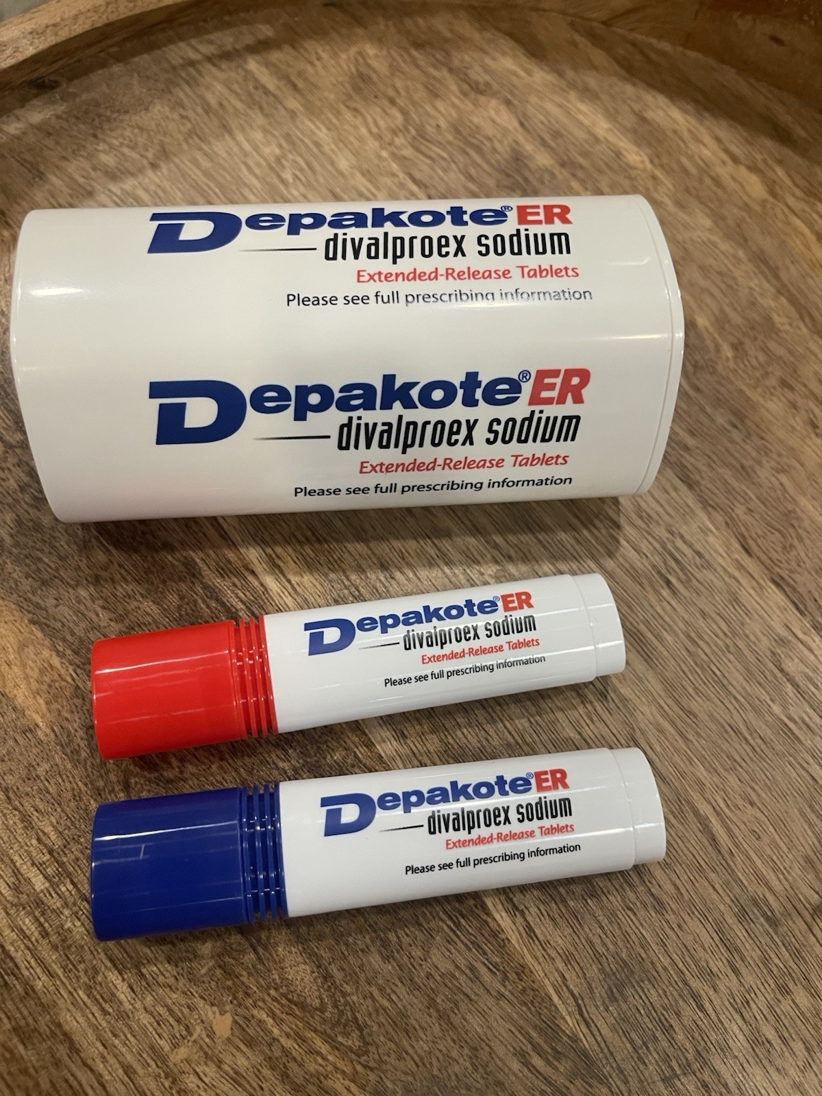 Depakote ER Divalproex Sodium Promotional Collectible Pen Set & Container