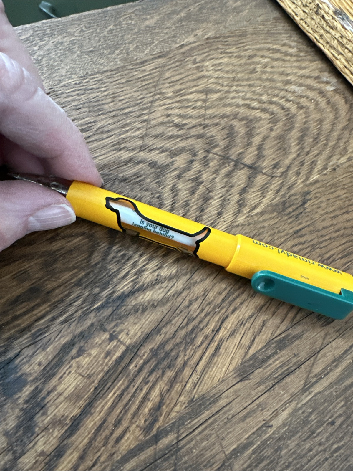 Drug Rep Pen Collectible Pfizer RIMADYL yellow Plastic
