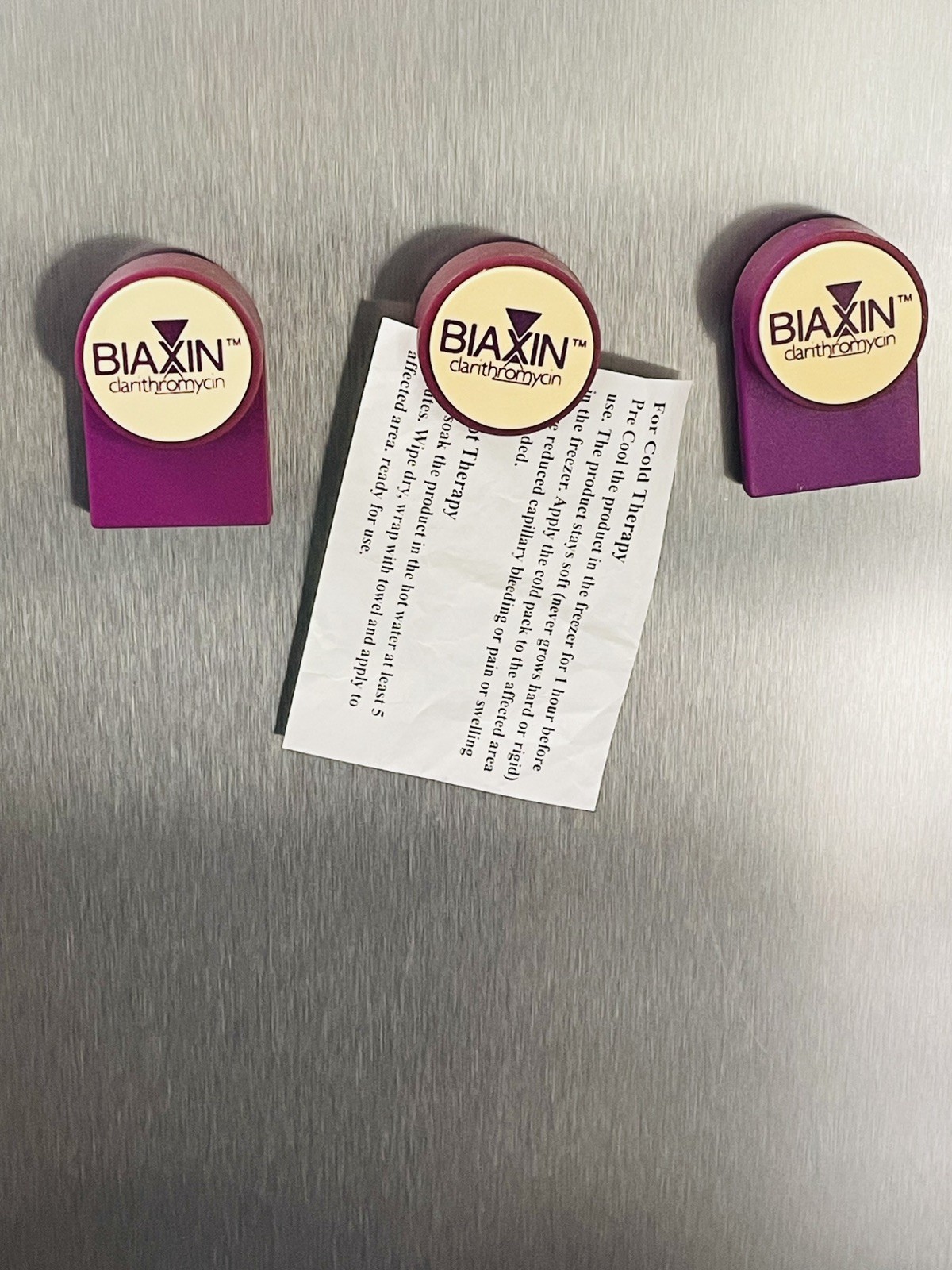 Pharmaceutical Drug Rep Lot Biaxin Magnets & Magnetic Clips + Ultracet Cold/Hot