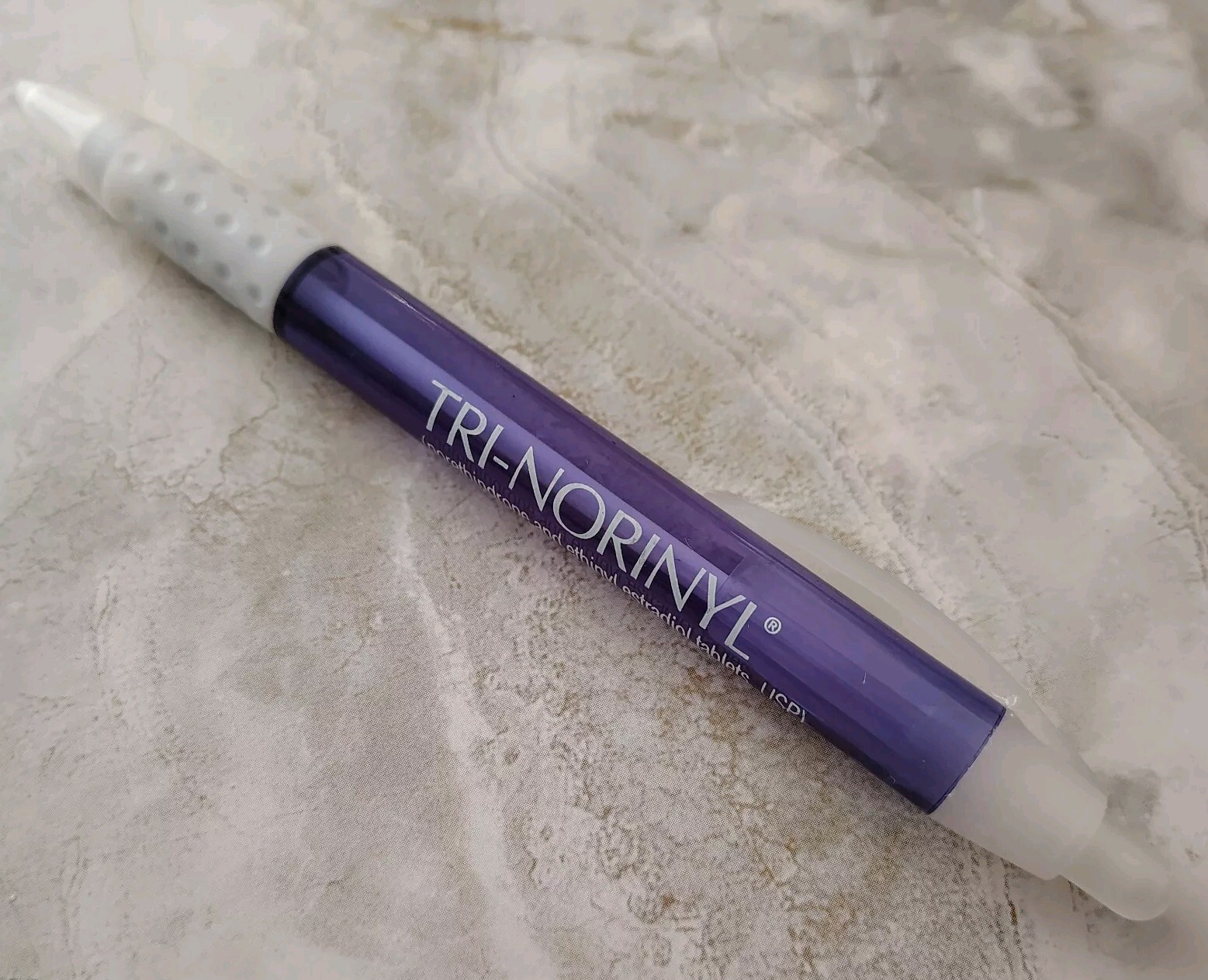 HTF Tri-Norinyl Pharmaceutical Drug Rep Pen Promo Ultra Rare Purple White