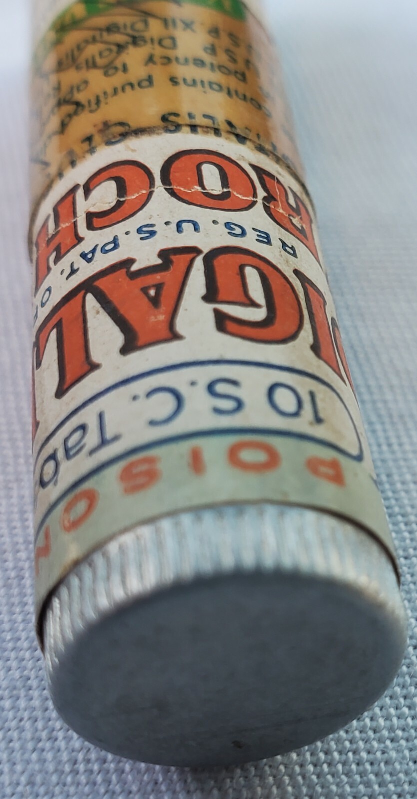 Vintage Digalen Digitalis Glucosides Medicine Tube Tin Sample Hoffmann La Roche