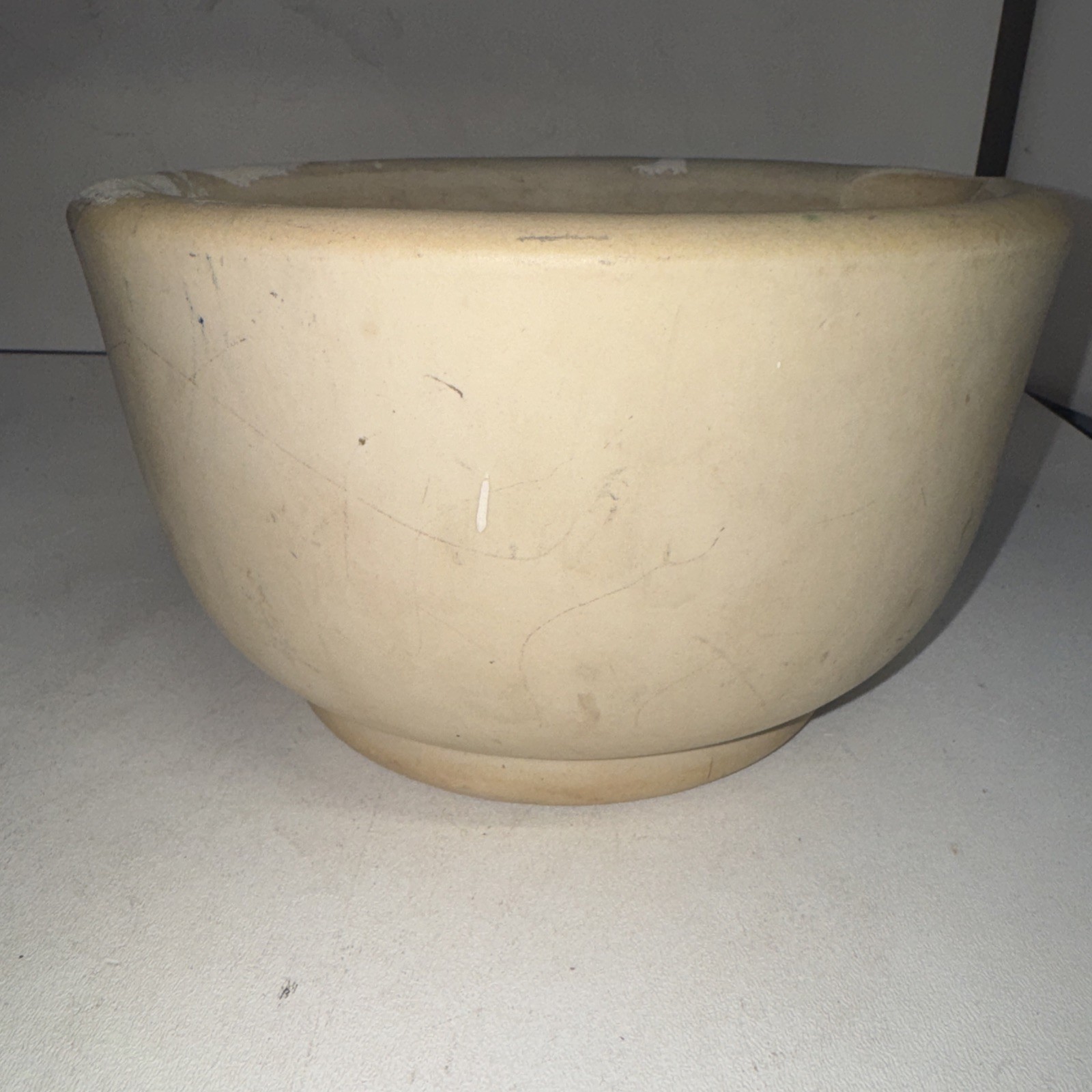 Vintage ACME #7 B Mortar Pestles Stoneware & Wood Pharmaceutical RX