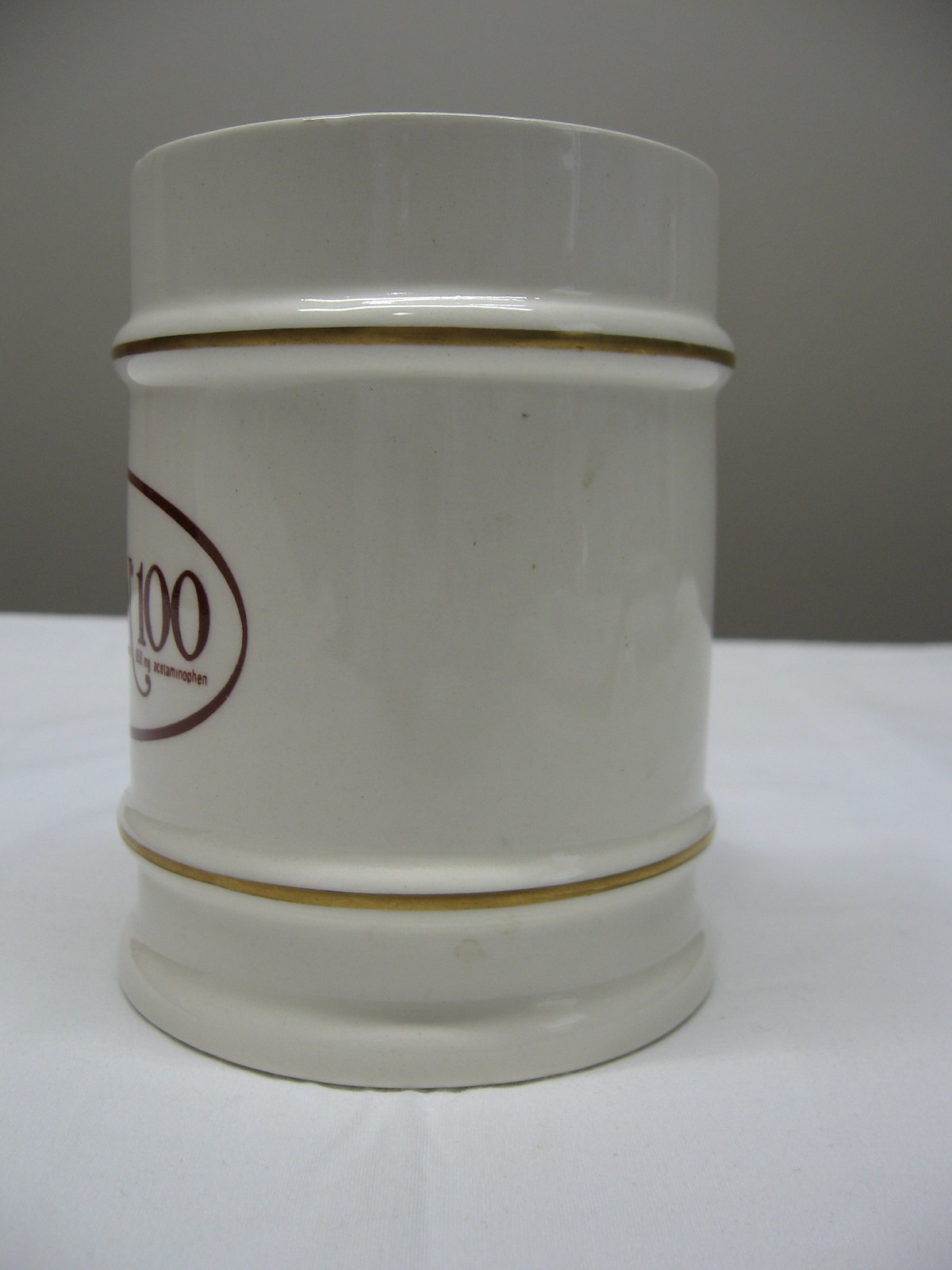 Darvocet-N 100 Eli Lilly Pharmacy Apothecary Jar Missing Lid