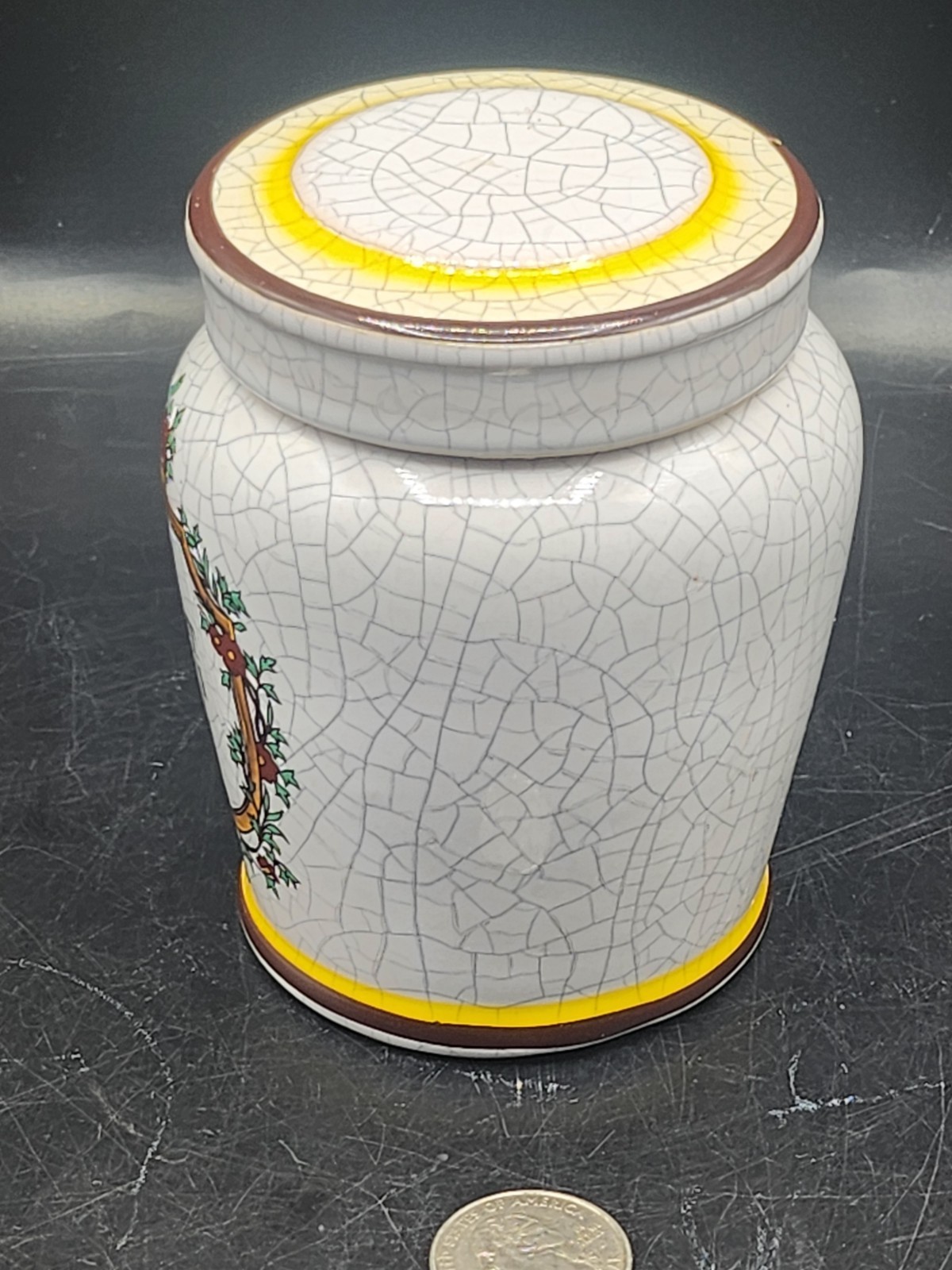 Vintage Apothecary Jar Herr Keramik “Unct Zinci”. Germany *READ *