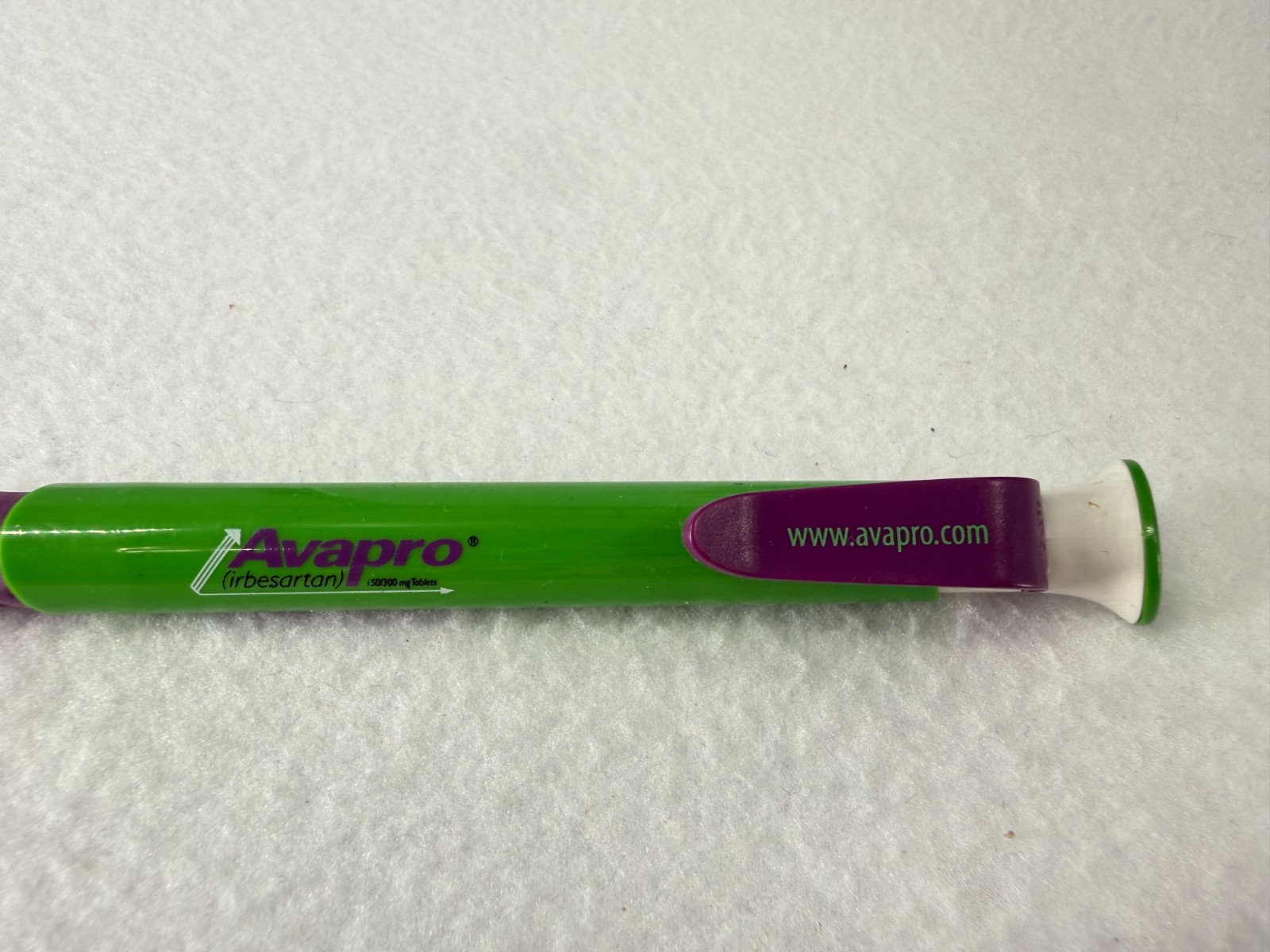 AVALIDE Drug Rep Ink PEN Collectible Pharmaceutical Advertising Purple Green