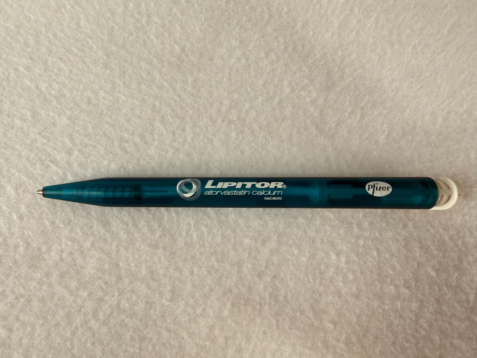 Translucent Blue Lipitor PEN Drug Rep Pharmaceutical Promo Medical Advertising