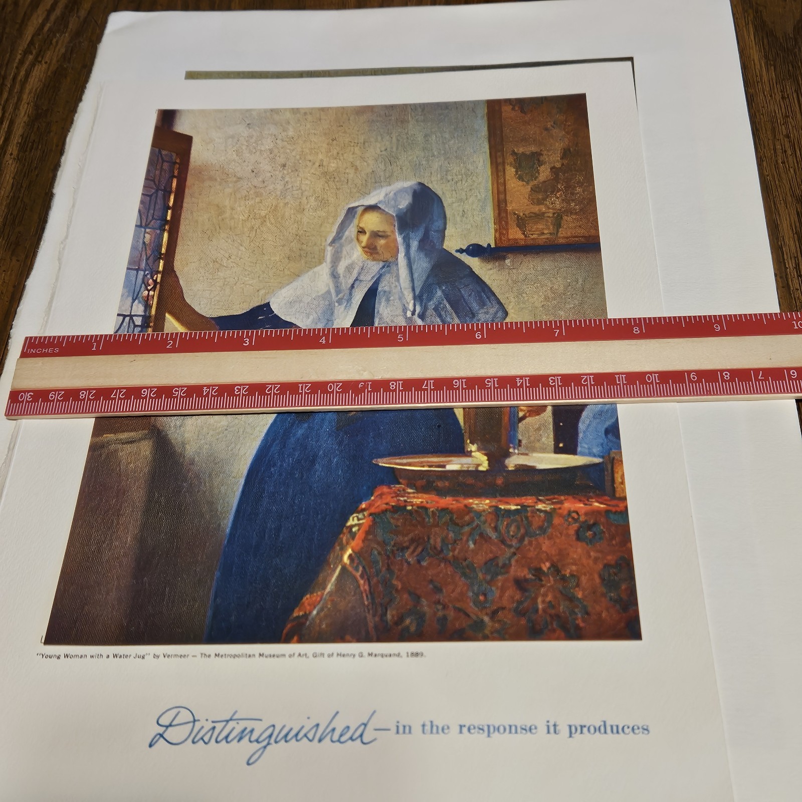 Vtge 1960s Medical Ephemera Renese Art With Letter Advertising Pfizer Vermeer