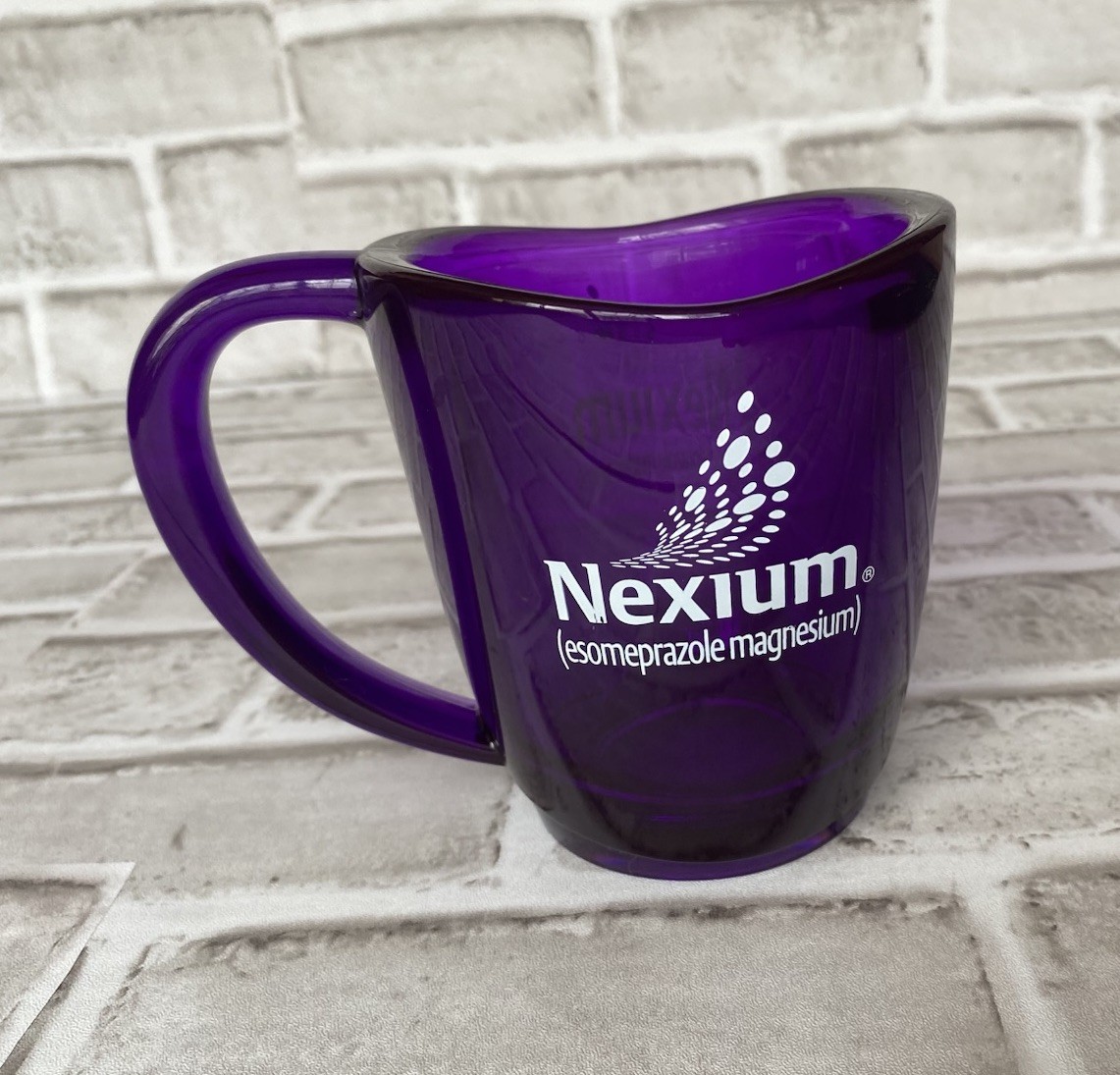 Nexium the Purple Pill AstraZeneca AZ Pharmaceutical Advertising Promotional Mug