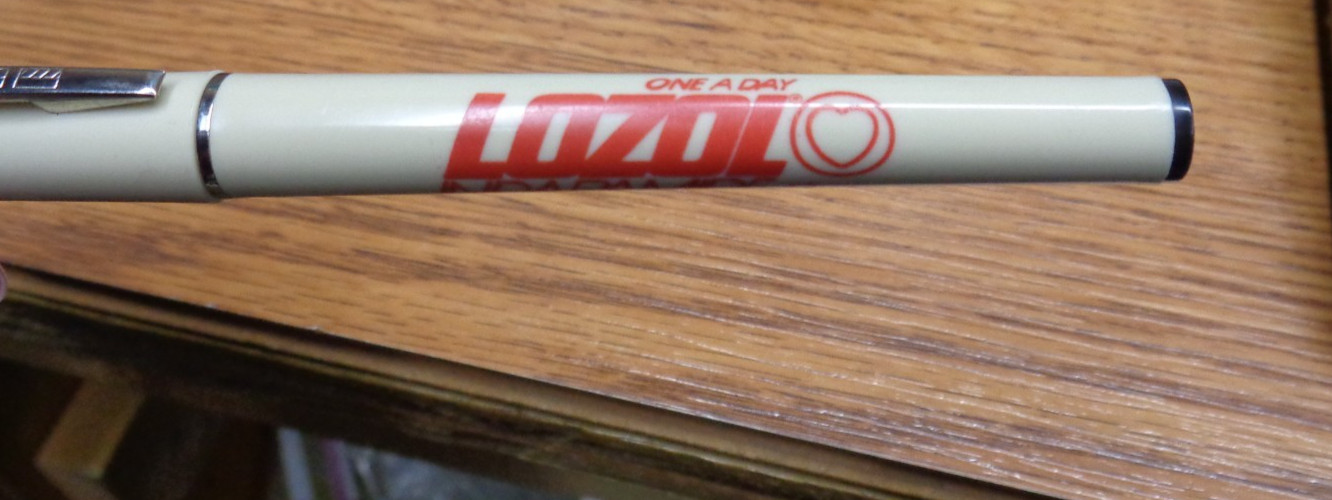 BEROL CONTEMORA XF USA Pharmaceutical Drug Rep Ink Pen LOZOL Indapamide WORKS!
