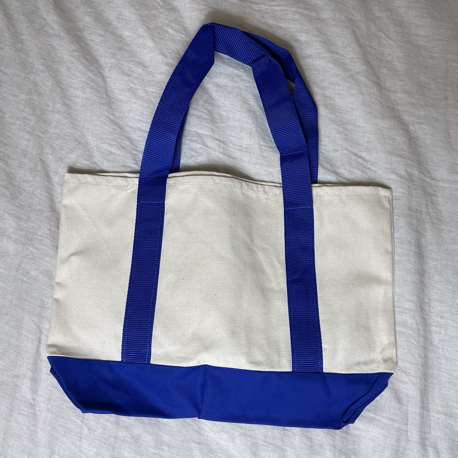 Claritin Pharmaceutical Drug Advertising Canvas Tote Bag Vintage 90s Made In USA