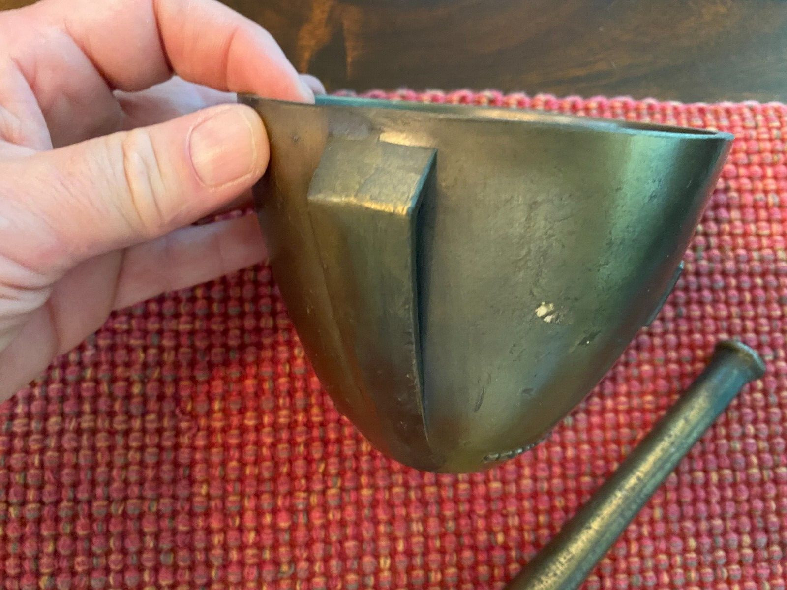 Vintage Schering Brass Mortar & Pestle Secundum Artem Pharmacy Class 1971 RX
