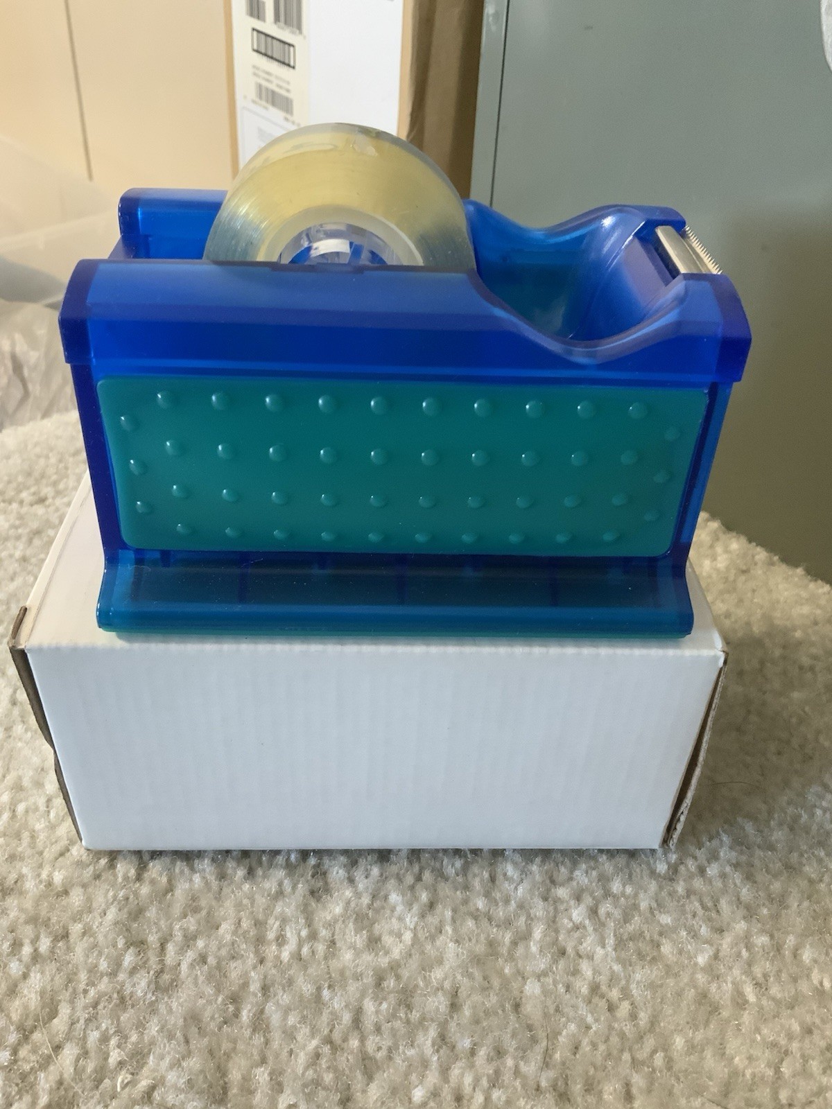 Drug Rep Colorful Clear Tape Dispenser Floating Bottles Rare Brand New