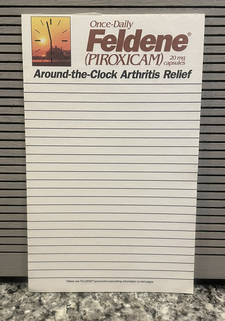 Vintage Drug Rep Pharmaceutical Collectible Notepads Lot of 6 (1991-2002)