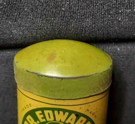 Old Empty Medicine Tin Dr. Edward’s Olive Tablets Laxative Columbus Ohio