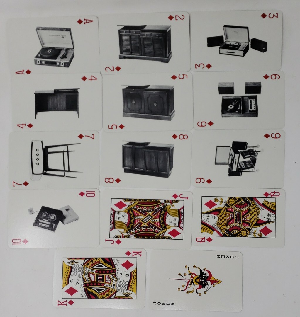 1960s? Audiophile Promotional Deck Playing Cards MASTERWORK Record Player STEREO