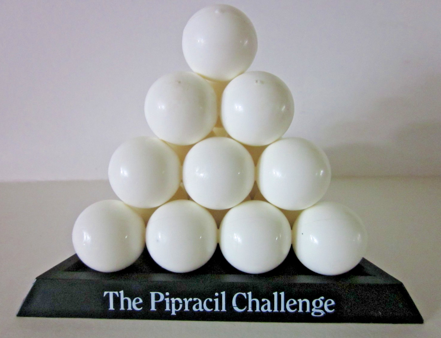 Vtg Medical Advertising Puzzle Stacking Balls Pyramid 1986 Pipracil Challenge